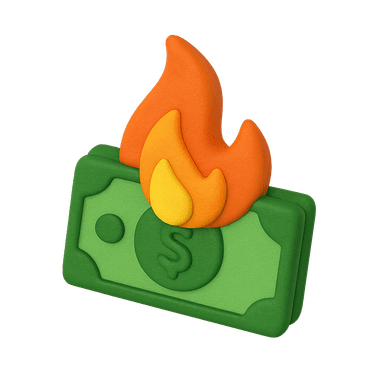 Burning money